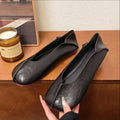Soft Leather Casual Round-toe Flat Shoes for Ladies 2026 Spring New Style Simple and Comfortable for Daily Wear Leather Shoes