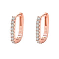 Original Designer 925 Sterling Silver Elegant Crystal Jewelry Fashion Zircon Circle Hoop Earrings For Woman Wedding Party Gift