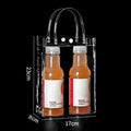The New Transparent PVC Handbag Large Capacity Multi-purpose Gift Bag Plastic Candy Bag Gift