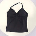 Women's Sexy Sports Bra - Open Back Design, Breathable Stretchy Fabric for Yoga - Elegant Solid Color All-Season Activewear