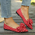 Spring and Autumn New Pointed Simple and Comfortable Casual Flat Shoes Fashionable Hot Selling Sexy Bow Single Shoes for Women