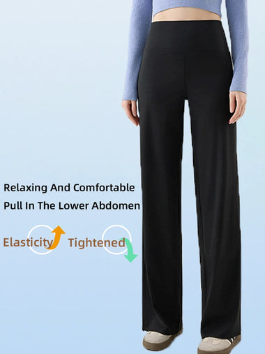 2026 New High Waist Stretch Drapey Straight Yoga Pants Loose Slimming Breathable Comfortable Sports Fitness Casual Sweatpants