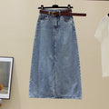Sexy Wrap Buttocks Denim Skirts Women High Waist Washed Skirt Solid Spliced Slim Fit Distressed Pockets Zipper Fly Casual
