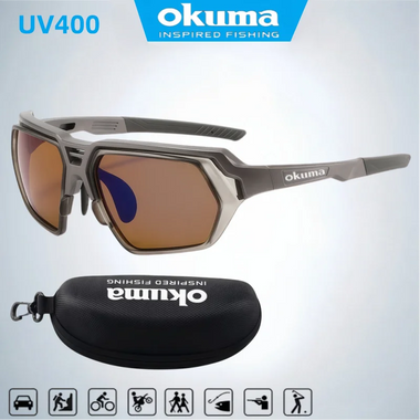 Okuma Polarized Sunglasses UV400 for Men and Women Outdoor Hunting, Fishing, Driving Bicycles, Sunglasses Optional Box