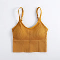 Women Sexy Seamless Bra U Type Backless Bra Gym Running Push Up Bralette Padded Brassiere Women Fitness Sports Bra