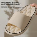 Quick Drying Bathroom Slippers Women Men Thick Platform Shower Shoes Non-Slip Drainage Hole Soft EVA Cloud Slides Couple Home