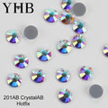 Shoes YHB Rhinestones For YHB High Quality Color Crystal AB Flatback Hotfix Rhinestones For Shoes Bags Fabric Garment Decoration DiY Jewelry Accessories