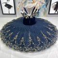 Skirt performance tutu High-end new custom dark blue pharaoh daughter Pakita ballet competition performance tutu skirt adult and kids