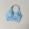 Women Halter Sports Bra Integrated Yoga Tank Top Padded Shockproof Support For Gym Workout Pilates Running Fitness