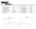 T-Design Oversized Round Sunglasses for Women, Retro Ins Style High-End Shades, UV Protection Sun Glasses for Street Shooting