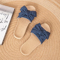 New Fabric Linen Slippers for Women, Perfect for Summer, Home Use, Couples, Indoor Soft-Soled, Non-Slip, Non-Slip Home Sandals.