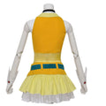 Vocaloid Megpoid GUMI Default Cosplay Costume Wig Shoes Full Set Orange Yellow Outfit For Halloween Carnival Party Comic Con
