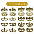 Party Vintage Venetian Mask 20-120Pcs Masquerade Masks Bulk Venetian Carnival Masks Vintage Antique Party Masks for Women Men Mardi Gras Prom Halloween