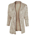 Sequin Cardigan Jackets New Autumn Club Office Party Coats Glitter Chic Jacket Elegant Lady Top Outwear Women's Blazer