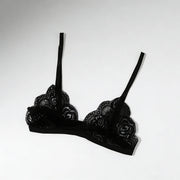 Women's Thin Bra Without Chest Pad Fashion Sexy Lace Lingerie Cutout Back Buckle Tube Top Women's  Underwear Summer Clothes