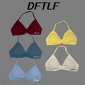 DFTLF Sports Strappy Bra Yoga Underwear Women Gym Top Running Exercise Backless Bra High Support Active Wear Fitness Workout