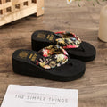 Women Flip Flops Summer Fashion Beach Platform Slippers Casual Outside Wedges Sandals Summer Women Shoes 2025