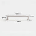 96-320mm Pitch-row Long Cabinet Door Handle Modern Simple Handles for Wardrobe and Drawer Dresser Zinc Alloy Shoe Cabinets Pulls