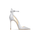 Black silk Chinese style sexy temperament sandals,2026 autumn and winter new item,pointed pointed thin heel high heels for women