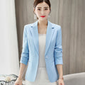 Autumn Winter Spring Women Blazers Fashion Luxury Suit Jackets Notched Outerwear Elegant White Tops Elegant Office Tailored Coat