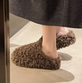 Winter 2027 Fashion Women's Shoes Comfortable Plush Velvet Warm Fluffy Slippers Home Non-slip Light Soft Platform Indoor Slipper