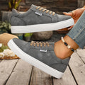 2026 New Fashion Women Lace Up Vulcanized Shoes Flat Thick Sole Casual Sneakers For Students Outdoor Sports Walking