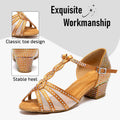 SWDZM Girls Latin Dance Shoes Tango Ballroom Shoes Ladies Girls Salsa Sandals Soft Sole Dancing Shoes for Women Dance Shoes