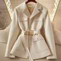 New 2025 Autumn Blazer Coat Women Long Sleeve Casual Single Breasted Elegant Office Waist Ladies Suit Jacket Outerwear