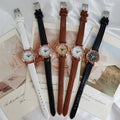 Luxury Women Quartz Watches Fashion Ladies Thin Leather Strap Watches Retro Student Watch Small Dial Exquisite Student Watch