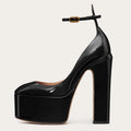 New Super High Heels Women Patent Leather Pumps Women Round Toe Platform Shoes Women Fashion Party sandalias de las mujeres