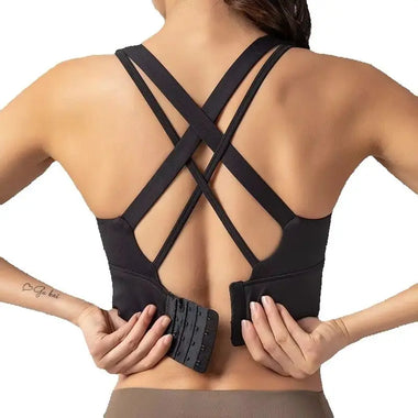 Yoga Bra Nylon Top Women Sports Bra Gym Fitness Breathable Elastic Bralette Adjustable Buckle Women's Bra 6 Sizes