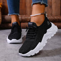 Women’s stylish, breathable, knitted sports shoes for spring and autumn. Casual, lightweight, soft-soled walking shoes