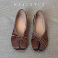 Women Split Toe Pink Satin Flats Fashion Ballet Tabi Shoes Female Slip-on Loafers Ladies Espadrilles Casual Zapatillas Mujer