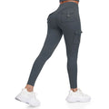 Cargo Leggings with Pockets for Women Tummy Control Butt Lifting Yoga Pants Stretch Workout Sport Leggings Gym Sportswear