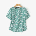 ZANZEA Summer Fashion Floral Printed Blouse Women Bohemian Shirt Casual O Neck Short Sleeve Holiday Tops Female Work Blusas 2025