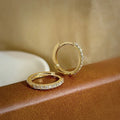 1Pair Stainless Steel Huggie Minimal Hoop Earrings Little Crystal Zirconia Thin Helix Tragus Cartilage Earrings Piercing Jewelry