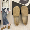 Women's Shoes Retro Round Toe Single Shoes Spring and Autumn Sen Series Comfortable Girl's Shoes Casual and Simple Flat Shoes