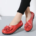Women Flats Genuine Leather Fashion Tenis Women Shoes Moccasins Ballet Flats Slip On Women Shoe Black Zapatos De Mujer Plus Size