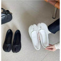 Women Mesh Tabi Split Toe Ballet Flats Summer Breathable Hollow Out Slip On Loafers Casual Comfor Pig's Foot Shoes Zapatos Mujer