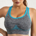 Women New Women Seamless Sports Bra Shockproof Yoga Crop Top Breathable Gym Jogging Fitness Vest Wireless Support Sport Bra