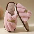 Winter Warm Plush Women Slippers Non Slip Soft Shoes Comfort Flat Heel Indoor Bedroom Couple's Slippers for Home Shoes