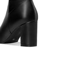 ORCHALISA Sexy Ladies Mid Block Heel Over Knee Boots 51cm PU Leather Big Size 52 Party Plush F1292