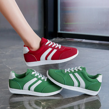 Spring New Lace Up Women's Sports Shoes Plus Size Woman Sneakers Mixed Colors Female Fashion Versatile Flat Casual Sneaker