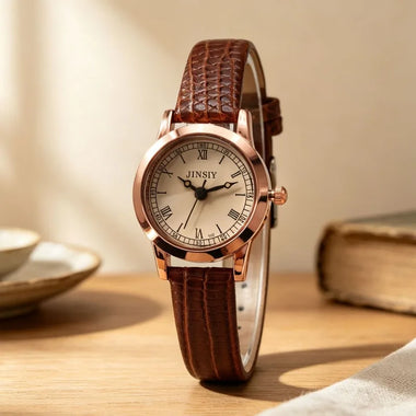 Luxury Women Quartz Watches Fashion Ladies Thin Leather Strap Watches Retro Student Watch Small Dial Exquisite Student Watch