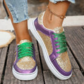 Womens Simple and Comfortable Shoes Stylish Flat Fall New Round Toe Lace-Up Non-Slip Platform Sneakers Casual Shoes