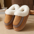 2026 Winter Cotton Slippers For Women Men Warm Plush House Shoes Thick Sole Light Weight Couples Home Floor Fluffy Slipper