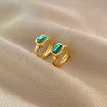 2PCS/Set Fashion Gold Color Hoop Earrings for Women Korean Design Crystal Pearl Dangle Earring Jewelry Pendientes De Mujer