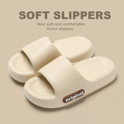 Summer Platform Cloud Slippers Women Lightweight Solid Color Soft Sole EVA Pillow Slides Woman Couple Non Slip Beach Flip Flops