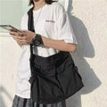 Solid Soft Large Capacity Crossbody Bag Fashion Handbag Tote Bag for Travel