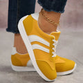 Womens Lightweight Comfortable Lace Up White Walking Sneakers Casual Daily Outdoor Fashion All Match White Shoes